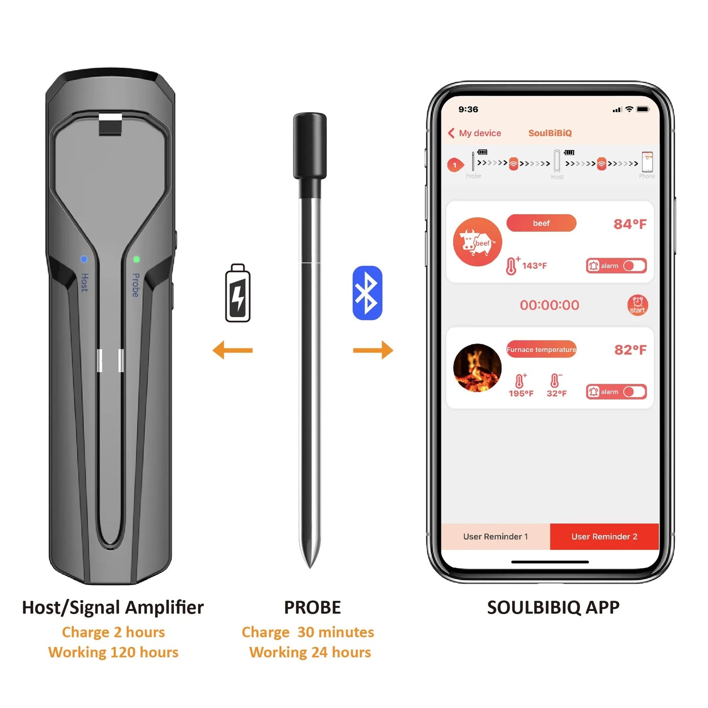 2 - in - 1 Wireless Smart Probe Thermometer - The Legit Pit