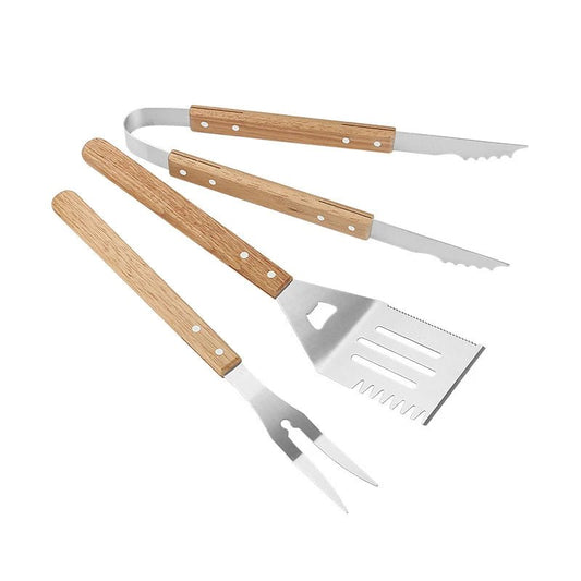 3 Piece Oak Wood Grilling Set - The Legit Pit