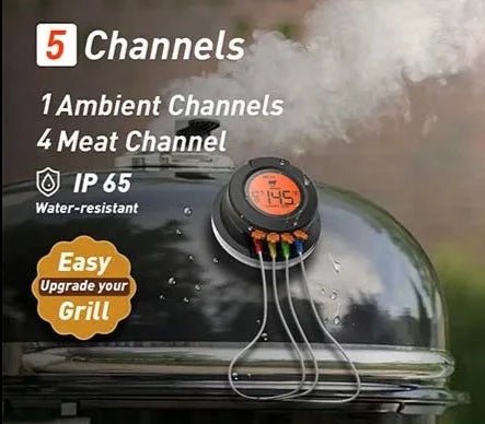 Digital Grill Lid Thermometer with Probes - The Legit Pit