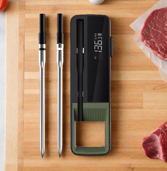 Dual - Measuring Wireless Smart Thermometer - The Legit Pit