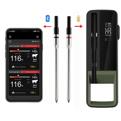 Dual - Measuring Wireless Smart Thermometer - The Legit Pit