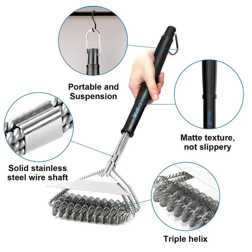 Grill Brush and Scraper - The Legit Pit