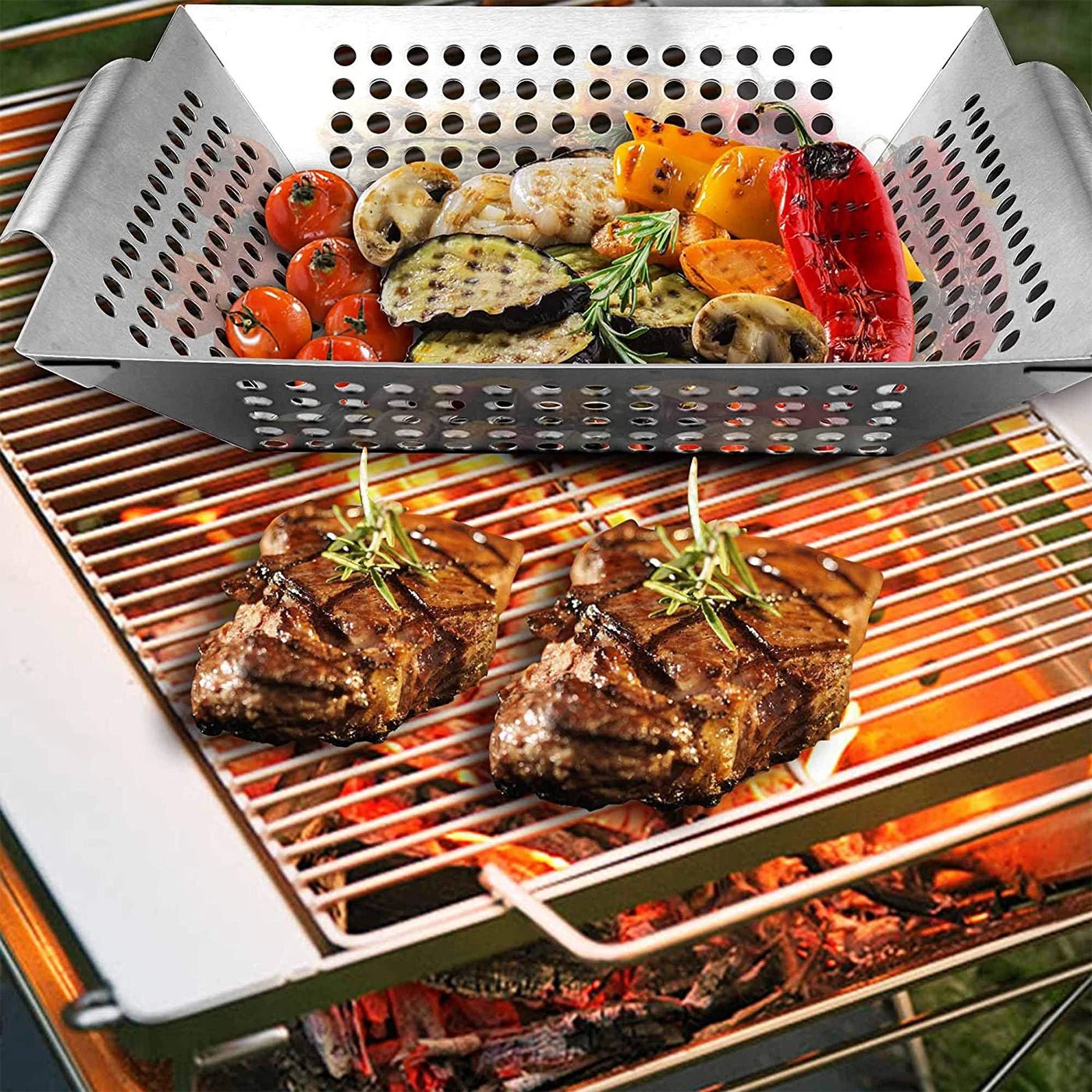 Grilling Basket - The Legit Pit