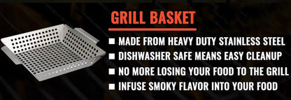 Grilling Basket - The Legit Pit