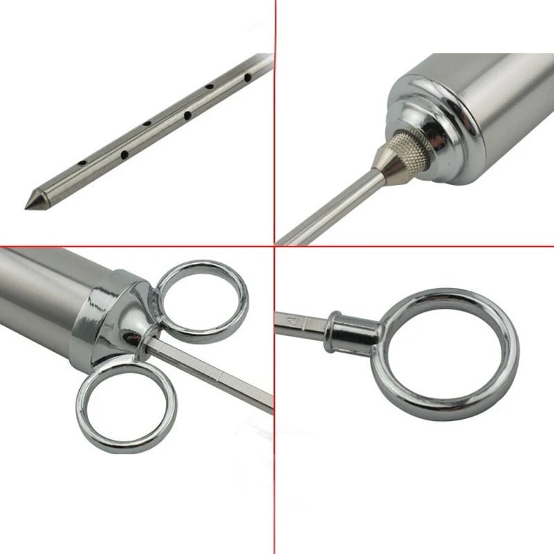 Stainless Steel Meat Injector - The Legit Pit